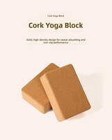Syntus Kork Yoga Block & Gurt Set 2-teilig Hochdichte Weiche Rutschfeste Yoga-Blöcke 9x6x4 Zoll 8FT Metall D-Ring Gurt für Pilates