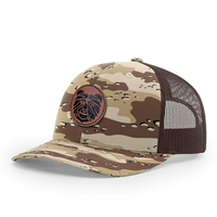 Casquettes de baseball ajustées avec logo brodé personnalisé, patch animal, camouflage, gorras, casquette de camionneur originale, casquette de camionneur 112