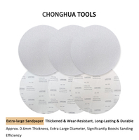 Papier abrasif rond extra-large, diamètre 11 pouces (380 mm), grain 60-800, dureté 53-64 HRC, abrasif, environ. Épaisseur de 0,6 mm