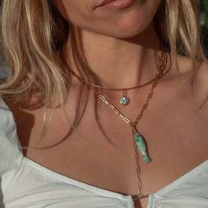 Ciondoli di Lusso in Pietra Naturale a Forma di Pesce, Placcati in Oro 14K, Charm di Animali Marini in Rame per Creazione di Gioielli Boutique - Product Image 5