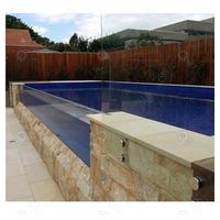 Support de verre en acier inoxydable Prima pour garde-corps en verre, escalier, balcon