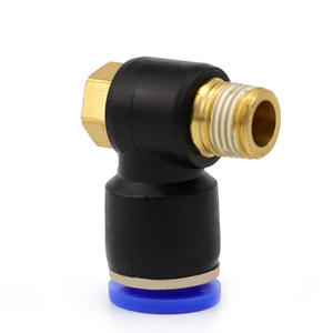 Connecteur de tuyau pneumatique à angle droit en L Dade PH6-01 d'occasion, filetage 8-02, raccord rapide, plastique externe, d'occasion - Product Image 4