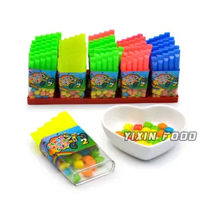 Halal tray packing fruity whistle bubble gum toy candy