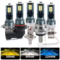TCYATO 2 pièces Ampoules de phare LED 9005/9006 12000LM 18W 12V Lampes de conduite automatique pour voitures H4 H7 H11 H8 H9 H10 H3 H1 Lumière