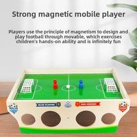 Jeu de football de table en bois, blocs de construction assemblés, figurines de sport, terrain de basket-ball, produit transfrontalier très demandé