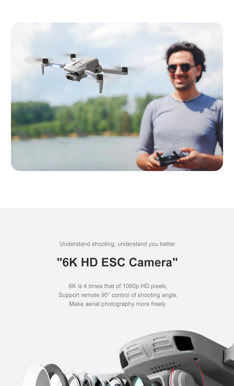 Professional F8 5G HD 4K Camera 2KM Image Transmission Brushless Motor Foldable Quadcopter RC GPS Drone