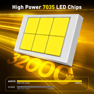AUXITO X3 H1 Certification 6500K 9v 48v Headlight <b>Bulbs</b> <b>white</b> 5000lm 50W 1:1 Headlight LED <b>Bulbs</b> - Product Image 3