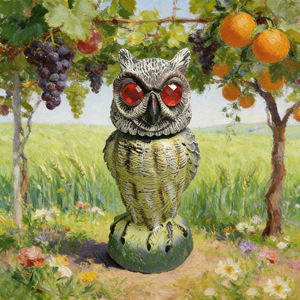 Señuelos de Caza de Búhos Realistas con Cabeza Giratoria y Sonido, Ecológicos, Modernos, de Plástico, para Jardín, Repelente de Aves, Decoración - Product Image 3