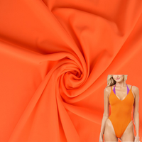 Tela de punto sólido de Spandex de nailon mate, protección UV de 4 vías, 190gsm