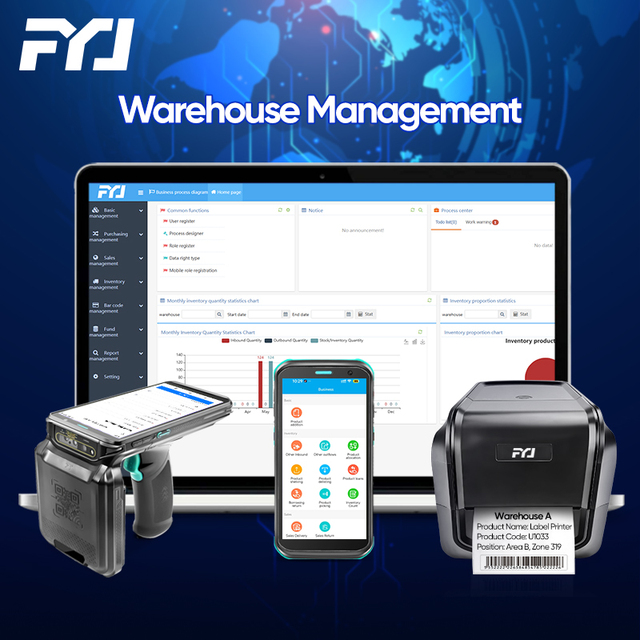All-in-One Warehouse Software Inventory Reservation Barcode Statistical Reports Inventory Display Goods Location Multi-Device