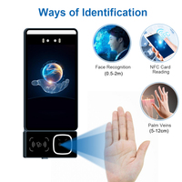 Scanner de reconnaissance des veines palmaires SMQ5, contrôle d'accès biométrique intelligent pour la gestion des présences des employés, écran tactile Android 11