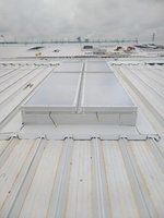 Vente directe usine YASHO – Fenêtre de toit commerciale incurvée en alliage d'aluminium, insonorisée, avec éclairage naturel et ventilation, pour la lutte contre les incendies