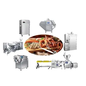 200kg sausage production line machines salami smoking production line ham bacon smoking oven