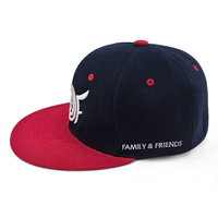 Gorras de Béisbol Snapback Personalizadas al por Mayor, de Dos Tonos, con Visera Plana, 6 Paneles, Logotipo Bordado en 3D, Estilo Urbano