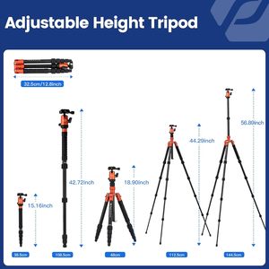 Monopié Desmontable <span class=keywords><strong>Fotopro</strong></span> para Videocámara, Soporta hasta 10 kg/17.63 lb, Trípode de Aluminio <span class=keywords><strong>Fotopro</strong></span> para Cámara DSLR - Product Image 4