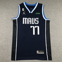 Баскетбольная футболка с принтом Dallas Mavericks, унисекс # 77 Дончич # 11 Ирвинг # 41 Nowitzki Спортивная майка без рукавов из 100% полиэстера на заказ