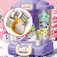 Machine de receveur de poupée pour enfants, jouet éducatif intérieur, dessin animé, ours, machine compacte et portable à griffes