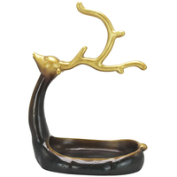 Figurine de cerf moderne boîte de rangement décoration de bureau ornements résine Animal Art Sculpture Figurines décoration de la maison accessoires cadeau