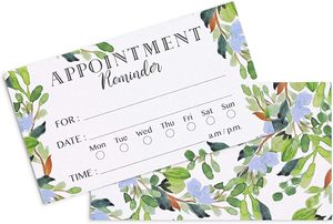 Tarjetas de cita personalizadas, tarjetas de recordatorio de cita, tarjetas de cita de cliente para dentista, terapeuta, <span class=keywords><strong>Doctor</strong></span> Hair - Product Image 2