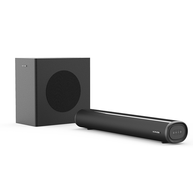 2025 Home Audio System USB 40W Wireless Subwoofer 2.1 Wireless Soundbar with Easy TV Connect Device Speaker