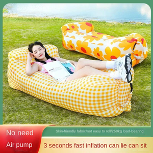 आधुनिक आउटडोर inflatable सोफे बिस्तर. मनोरंजन डिजाइन प्लास्टिक सामग्री. कस्टम लोगो ओएम - Product Image 2