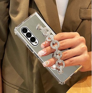 Di lusso a specchio con Design a specchio Bling tracolla in Silicone pieghevole custodia per telefono per Samsung Galaxy <span class=keywords><strong>Z</strong></span> Fold 3 4 5 6 - Product Image 6