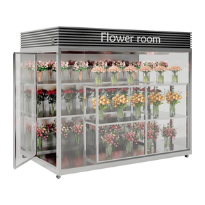Réfrigérateur commercial refroidi par air à porte en verre avec affichage floral et congélateur à dégivrage <span class=keywords><strong>automatique</strong></span> - Product Image 4