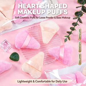 LIYA BEAUTY Esponja de Maquillaje Triangular Rosa, Suave y Aterciopelada, para Fijar el Maquillaje, Uso en Seco y Húmedo - Product Image 3
