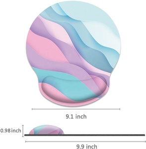 Factory Custom <strong>Wrist</strong> Mouse Pad Logo Memory Foam <strong>Keyboard</strong> Pad Mousepad Rubber Anti-slip Base Logo Custom <strong>Wrist</strong> <strong>Rest</strong> Mousepad - Product Image 4