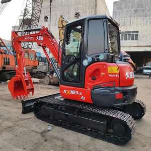 Excavadora Hidráulica Original Japonesa de 6 Toneladas Kubota KX163-5, Excavadora de Cadenas Kubota a Precio Económico - Product Image 4