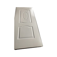 Peau de porte moulée en mélamine hdf de texture de 3mm pour la fabrication de portes