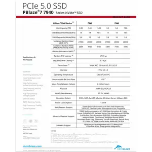 PBlaze7 7940 2.5 inci AS 2 PCIe 5.0 SSD 3.84T 7.68T SSD untuk server PC dan stasiun kerja SSD perusahaan