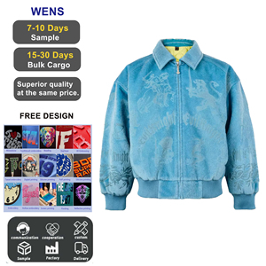Fabricante personalizado grabado láser bordado cremallera invierno peso pesado terciopelo acolchado <span class=keywords><strong>aviador</strong></span> prendas <span class=keywords><strong>de</strong></span> vestir exteriores bombardero chaqueta abrigo hombres - Product Image 1