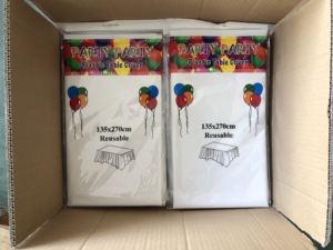 Tovaglia in plastica PEVA 54 \ "X72 \" copritavola trasparente e protettiva per uso pranzo ed esterno - Product Image 3