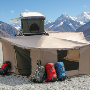 Auvent latéral de toit de voiture autoportant en aluminium 4x4, nouvelle version <span class=keywords><strong>2023</strong></span>, avec pare-soleil 270 degrés et ventilateur intégré, toutes saisons, fourni directement par l'usine - Product Image 2