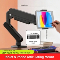 Soporte de Escritorio Ergonómico con Brazo Neumático Giratorio 360° para Monitor Portátil de 14 Pulgadas, Venta al Por Mayor