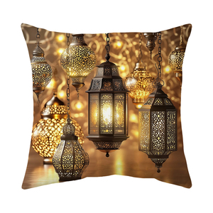 Funda de Almohada de Ramadán al por Mayor, Funda de Cojín con Diseño de <span class=keywords><strong>Luna</strong></span> y Mezquita para Sofá, Sala de Estar, Eid Mubarak - Product Image 1