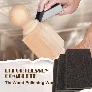 Bloc de ponçage trapézoïdal en éponge pour le nettoyage du bois, le nettoyage des joints de carrelage et la finition des coutures - Éponge de ponçage - Product Image 5