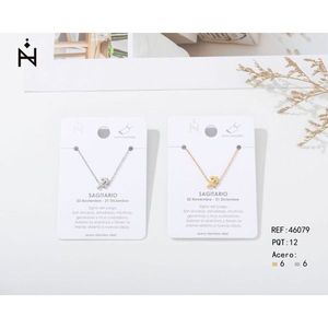 จี้รูปราศีธนู สร้อยข้อเท้าสแตนเลส เครื่องประดับราศีสำหรับผู้หญิง - Product Image 1