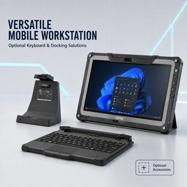 New Intel Getac F110 Fully Rugged Tablet PC 11.6 Inch Windows 10 Pro Industrial for Field Service Inspection Wi-Fi 3-Year