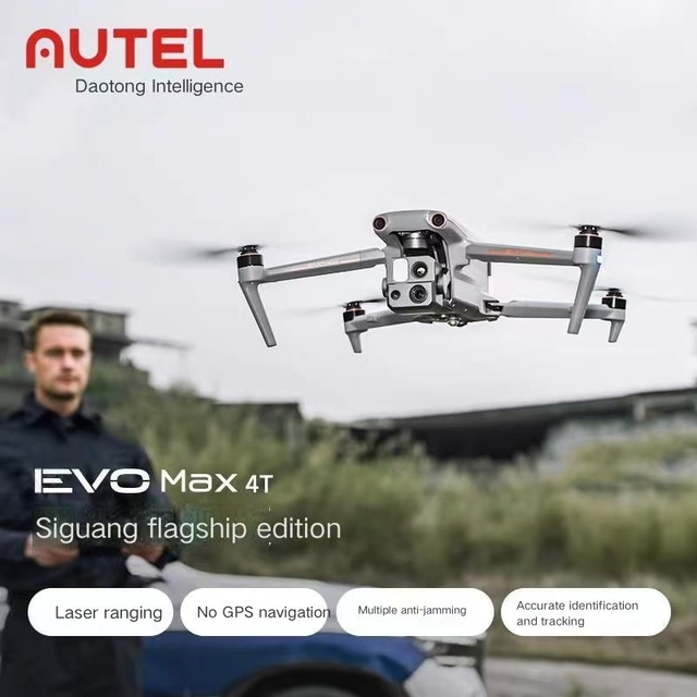 AUTEL MAX 4T Drone Industry Application Thermal Imaging Laser Ranging 15km Dual Camera Plastic Remote Control