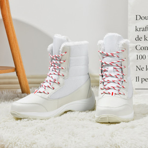 Vente en <span class=keywords><strong>gros</strong></span> de <span class=keywords><strong>bottes</strong></span> de neige mi-longues pour femmes mode voyage hiver qualité supérieure épaisses épaisses antidérapantes et chaudes - Product Image 2