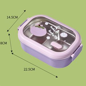 Wholesale Custom Rectangle Kids Lunch <b>Box</b> Set Bento BPA-Free Thermal Plastic with Bag and Water Bottle for School Food <b>Storage</b> - Product Image 4