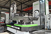 Machine à alésage et fraisage horizontale à 5 axes GUOSHENG DBM130B, robuste, pour le traitement des cylindres de moto
