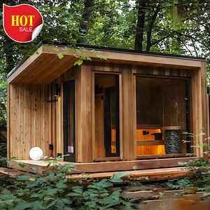 Accueil Grand sauna extérieur en bois 10 personnes Cube en cèdre rouge à vendre Vidéos Sauna Salles de <span class=keywords><strong>massage</strong></span> - Product Image 2