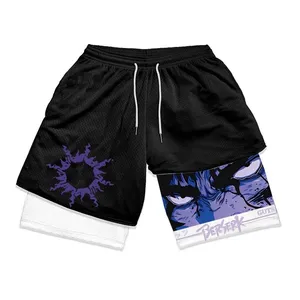 Custom 5 Inch Poly Basketball Short Plain Design Double Layer Training Designer Track Summer Men S Mesh Short Gym Shorts