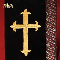 Robe de Chorale Rouge de Haute Qualité pour Femmes et Hommes, Robe de Prêtre, de Pasteur, de Clergé, de Cérémonie de Remise des Diplômes, Plusieurs Couleurs