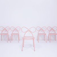 Chaises en métal colorées pour événements et fêtes, chaises pour enfants avec dossier nœud papillon pour banquets et événements, vente en gros