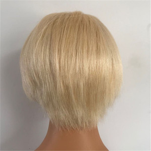 Peluca de cabello humano rizado de onda corta, corte Pixie, virgen, sin procesar, camboyano, venta al por mayor - Product Image 3