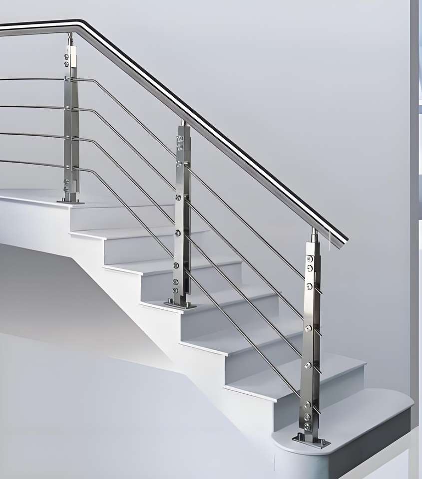 Contemporary 304 Stainless Steel Corridor Railings Protective Platforms ...
